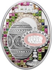 1 Dollar - Elizabeth II Mosaic Egg, Niue, 2018 reverse image