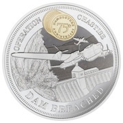 1 Dollar - Elizabeth II Dam Breached, Niue, 2018 reverse image