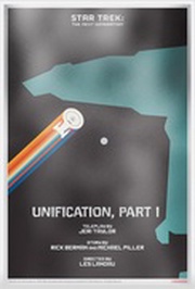 1 Dollar - Elizabeth II Star Trek: The Next Generation - "Unification, Pt. I", Niue, 2018 reverse image
