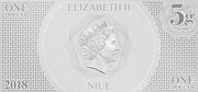 1 Dollar - Elizabeth II A New Hope: C-3PO and R2D2 obverse image