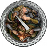 1 Dollar - Elizabeth II The Legend of the Nibelungs, Niue, 2019 reverse image