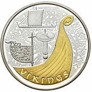 10 Diners Viking Longship "Drakkar", Andorra, 2008 reverse image