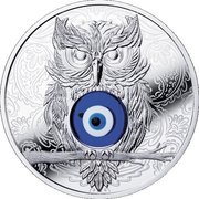 1 Dollar - Elizabeth II Owl, Niue, 2019 reverse image