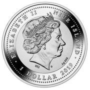 1 Dollar - Elizabeth II 150 years of the Suez Canal obverse image
