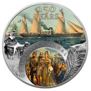 1 Dollar - Elizabeth II 150 years of the Suez Canal, Niue, 2019 reverse image