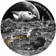 1 Dollar - Elizabeth II Space Mining II, Niue, 2019 reverse image