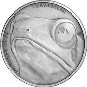 1 Dollar - Elizabeth II Golden Poison Frog, Niue, 2019 reverse image