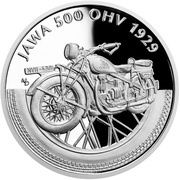 1 Dollar - Elizabeth II Jawa Motorcycle, Niue, 2019 reverse image