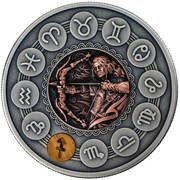 1 Dollar - Elizabeth II Sagittarius, Niue, 2019 reverse image