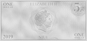 1 Dollar - Elizabeth II Captain Jean-Luc Picard obverse image