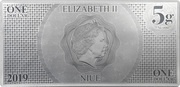 1 Dollar - Elizabeth II Kylo Ren obverse image