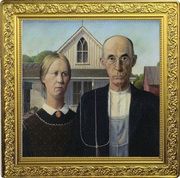 1 Dollar - Elizabeth II American Gothic, Niue, 2019 reverse image