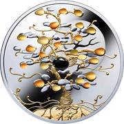 1 Dollar - Elizabeth II Tree of Luck, Niue, 2019 reverse image
