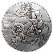 1 Dollar - Elizabeth II Ganuzēns and the Devil, Niue, 2020 reverse image