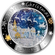 1 Dollar - Elizabeth II Merry Christmas, Niue, 2020 reverse image