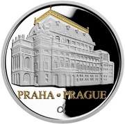 1 Dollar - Elizabeth II Prague National Theatre, Niue, 2020 reverse image
