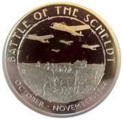 1 Dollar - Elizabeth II Battle of the Scheldt, Niue, 2020 reverse image