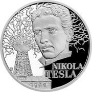 1 Dollar - Elizabeth II Nikola Tesla, Niue, 2020 reverse image