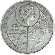 1 Dollar - Elizabeth II African Elephant obverse image