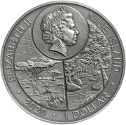 1 Dollar - Elizabeth II Rhinoceros Beetle obverse image