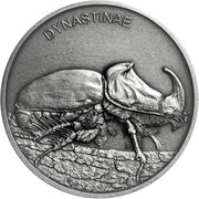 1 Dollar - Elizabeth II Rhinoceros Beetle, Niue, 2020 reverse image