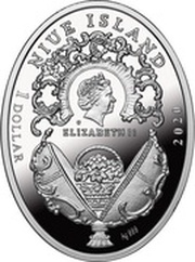 1 Dollar - Elizabeth II Rose Trellis Egg obverse image
