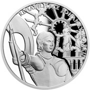 1 Dollar - Elizabeth II Rehabilitation of Joan of Arc, Niue, 2020 reverse image