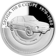 1 Dollar - Elizabeth II Škoda 110 R Coupé, Niue, 2020 reverse image