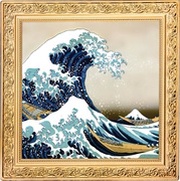 1 Dollar - Elizabeth II The Great Wave off Kanagawa, Niue, 2020 reverse image
