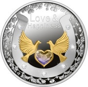 1 Dollar - Elizabeth II Love and Happiness, Niue, 2021 reverse image