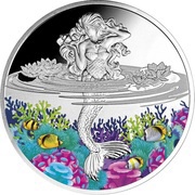1 Dollar - Elizabeth II Mermaid, Niue, 2021 reverse image