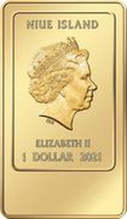 1 Dollar - Elizabeth II The Creation of Adam obverse image