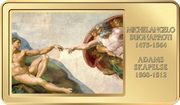 1 Dollar - Elizabeth II The Creation of Adam, Niue, 2021 reverse image