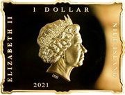 1 Dollar - Elizabeth II The Great Wave off Kanagawa obverse image