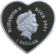 1 Dollar - Elizabeth II Valentine's Day obverse image