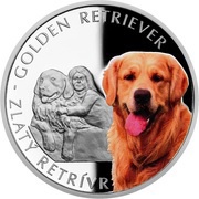 1 Dollar - Elizabeth II Golden Retriever, Niue, 2021 reverse image