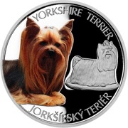 1 Dollar - Elizabeth II Yorkshire Terier, Niue, 2021 reverse image