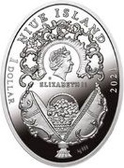 1 Dollar - Elizabeth II Red Cross Portraits Egg obverse image