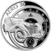 1 Dollar - Elizabeth II Aero 30, Niue, 2021 reverse image