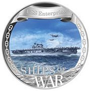 1 Dollar - Elizabeth II USS Enterprise reverse image