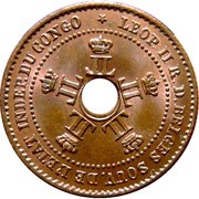 1 Centime - Léopold II obverse image