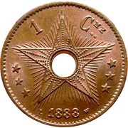 1 Centime - Léopold II reverse image