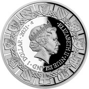 1 Dollar - Elizabeth II Arthur and Mordred obverse image