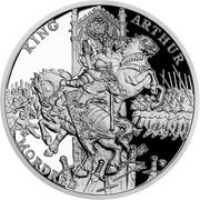 1 Dollar - Elizabeth II Arthur and Mordred, Niue, 2021 reverse image
