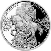 1 Dollar - Elizabeth II Guinevere and Lancelot, Niue, 2021 reverse image