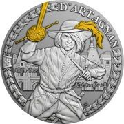 1 Dollar - Elizabeth II D'Artagnan, Niue, 2021 reverse image