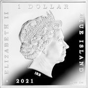 1 Dollar - Elizabeth II Café Terrace at Night obverse image