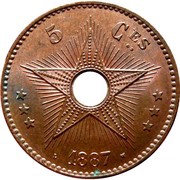 5 Centimes - Léopold II reverse image