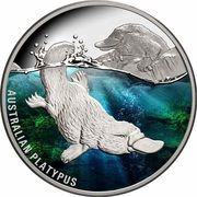 1 Dollar - Elizabeth II Australian Platypus, Niue, 2022 reverse image