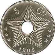 5 Centimes - Léopold II reverse image